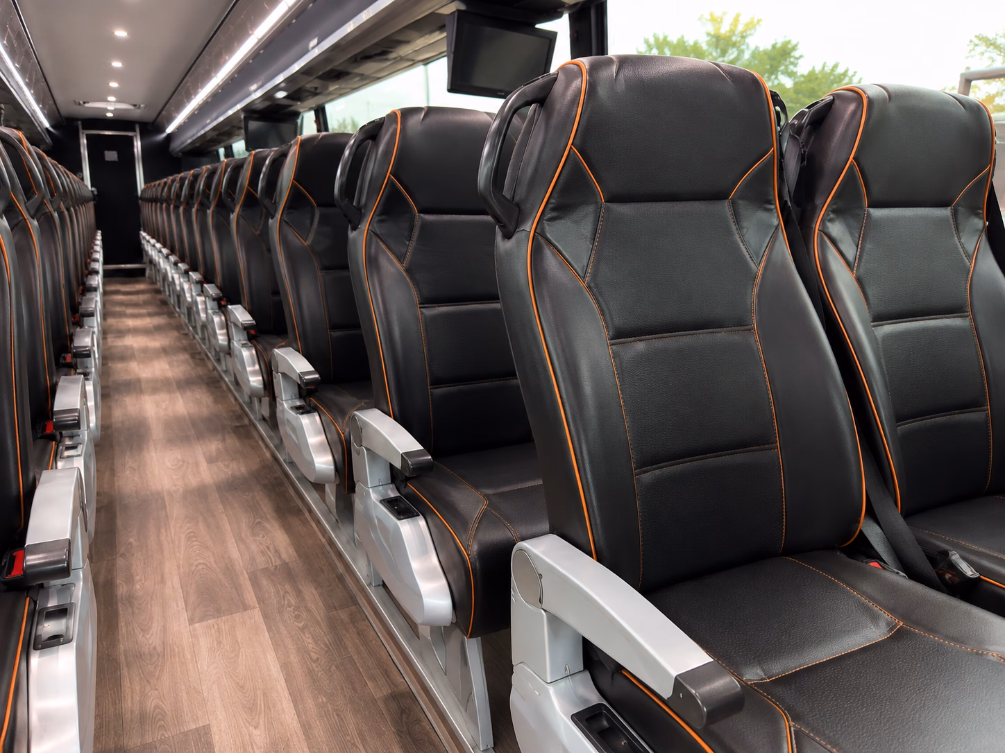 gilbert charter bus services interior